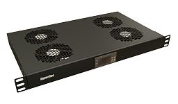 Модуль вентиляторный 19" Hyperline TRFA-WB-MICR-4F-RAL9004