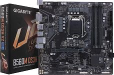 Плата материнская Gigabyte B560M DS3H V2 Soc-1200 Intel B560 4xDDR4 mATX AC`97 8ch(7.1) GbLAN+DVI+HD